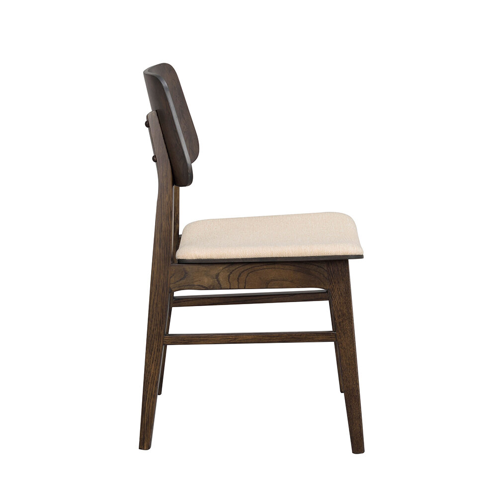Nagano stol med sits i beige tyg