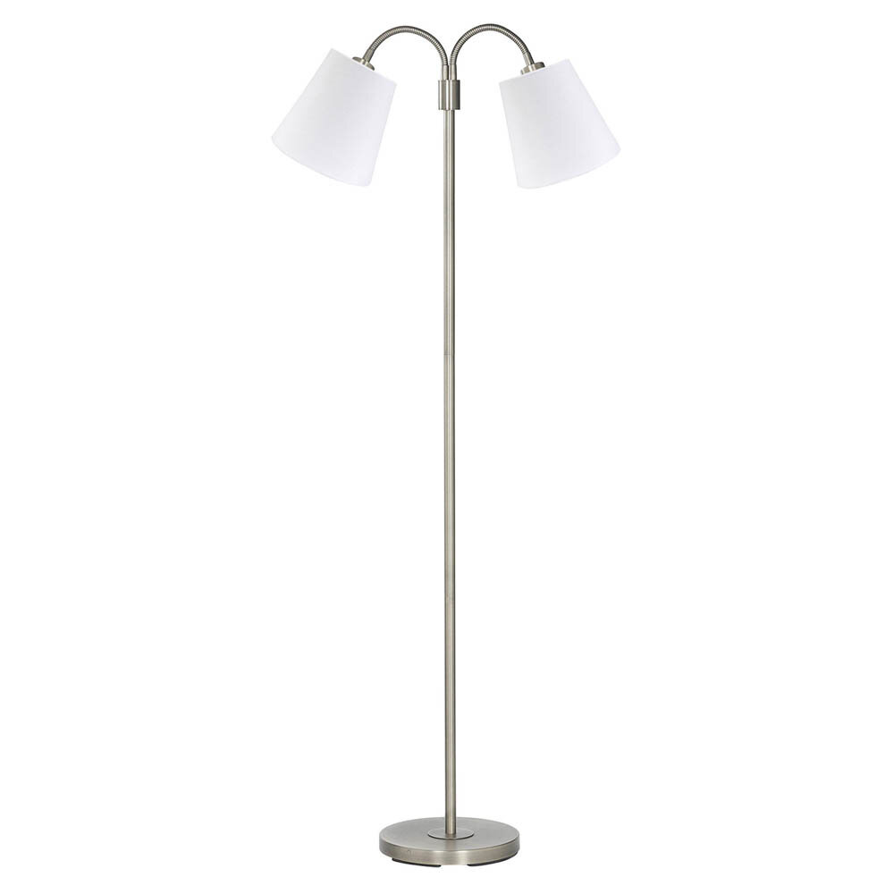 Golvlampa Amy 2-arm krom