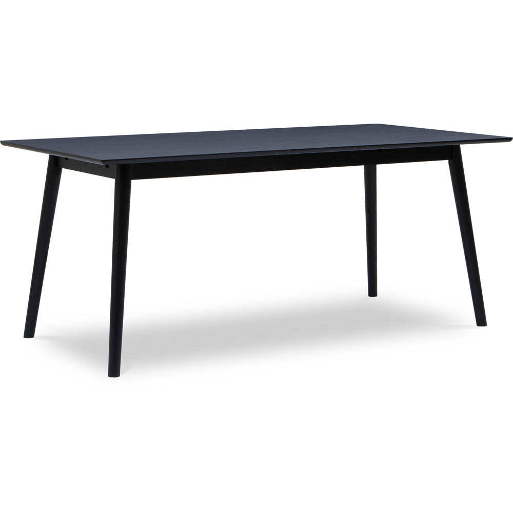 Åhus matbord inkl 2 tilläggsskivor svart 180 cm