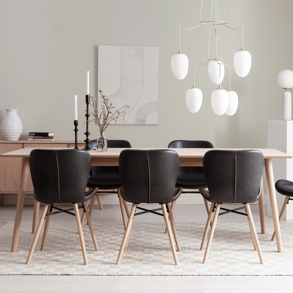 Matgrupp Åhus matbord 220 cm och 6 Lotus stolar