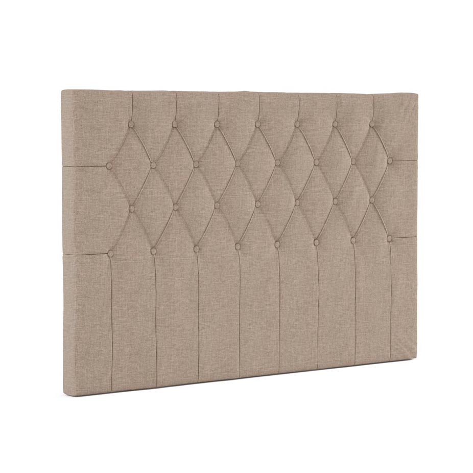 AirBreeze sänggavel Djupknappad beige