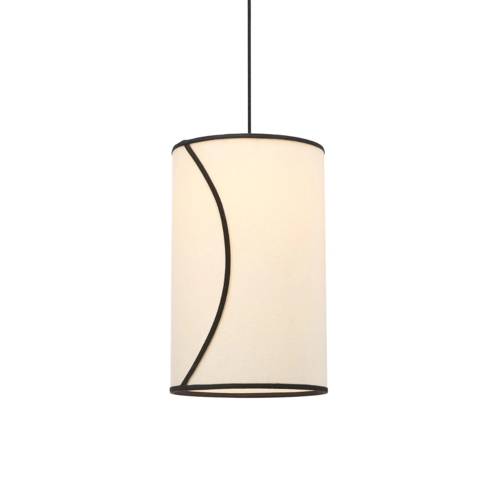 Ava taklampa Offwhite/svart 25cm