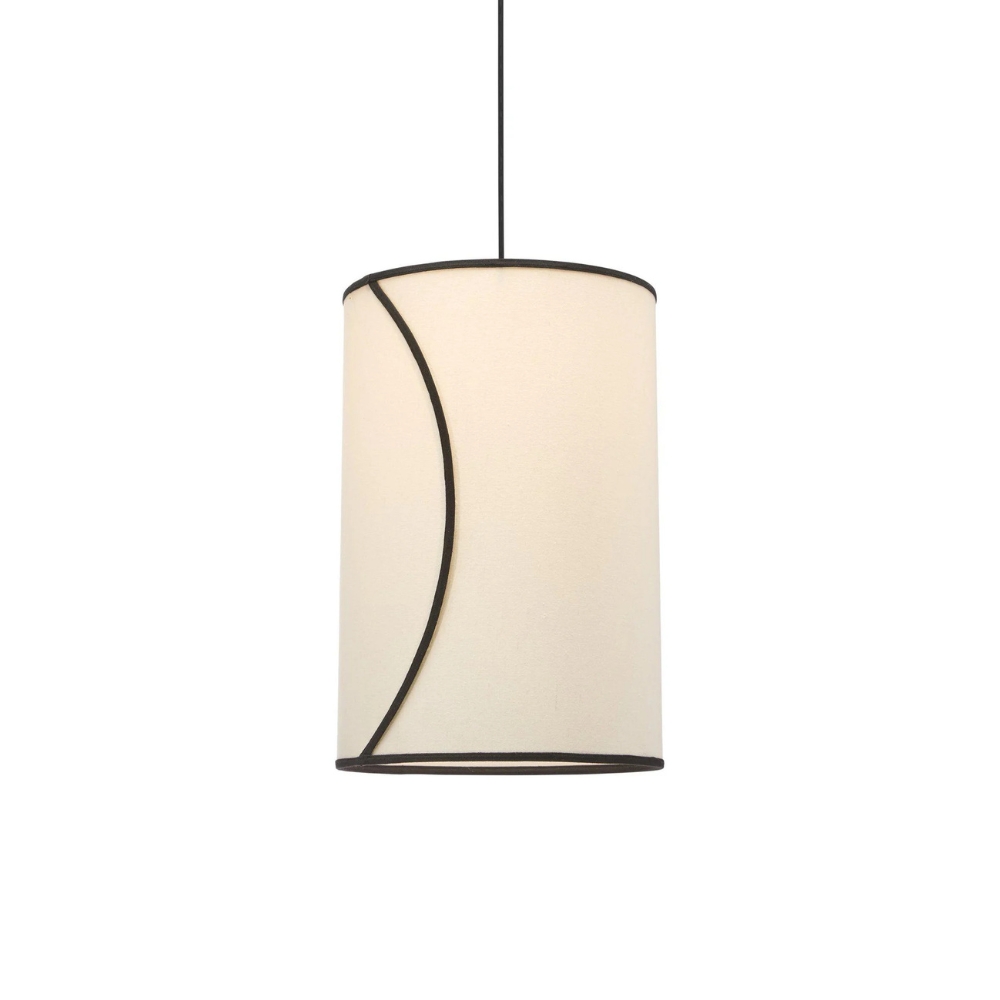 Ava taklampa Offwhite/svart 30cm