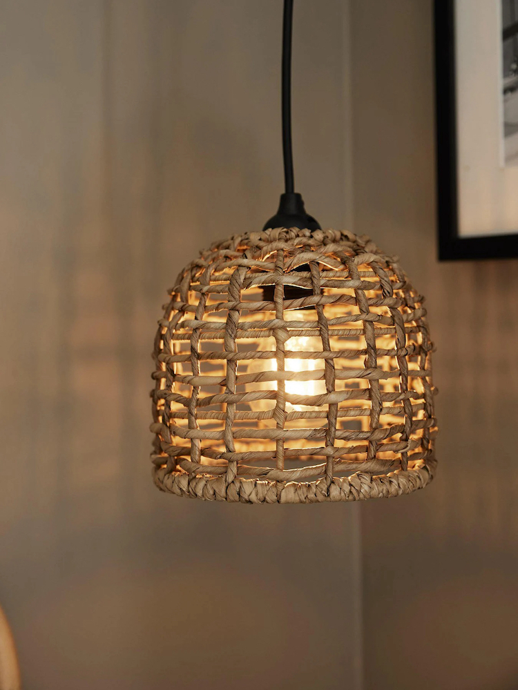 Cebu mini taklampa Natur 17cm