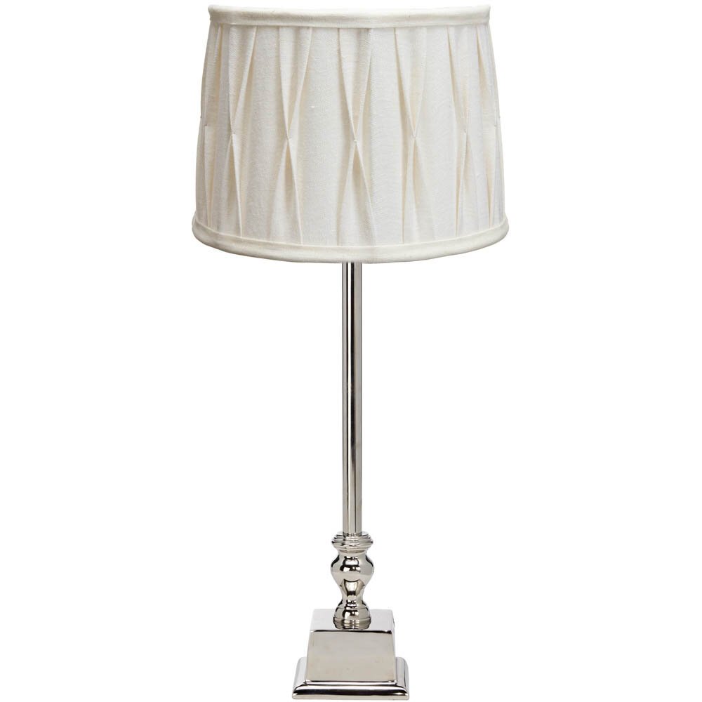 Linné bordslampa med stygn skärm 66cm