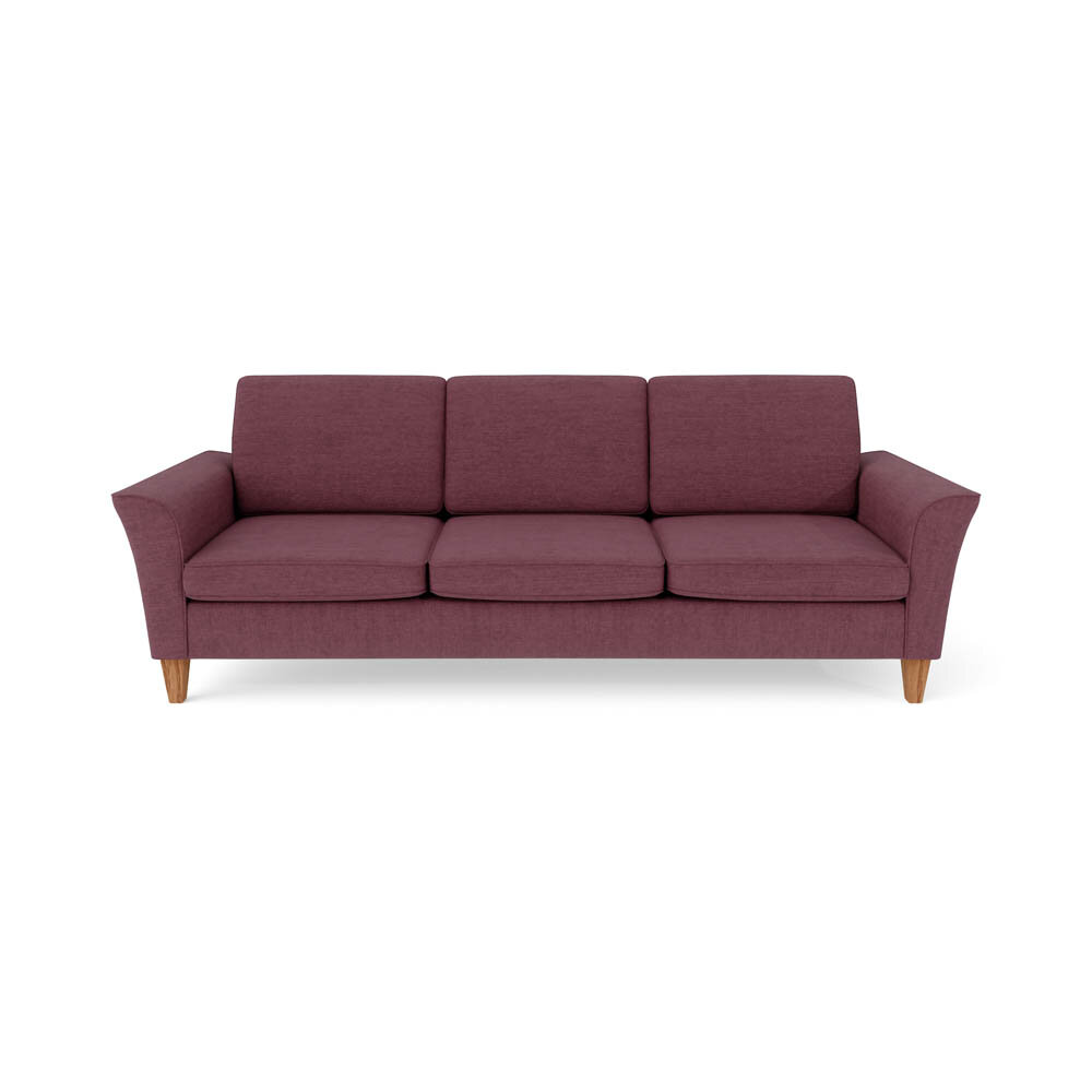 Miami 3-sits soffa med träben