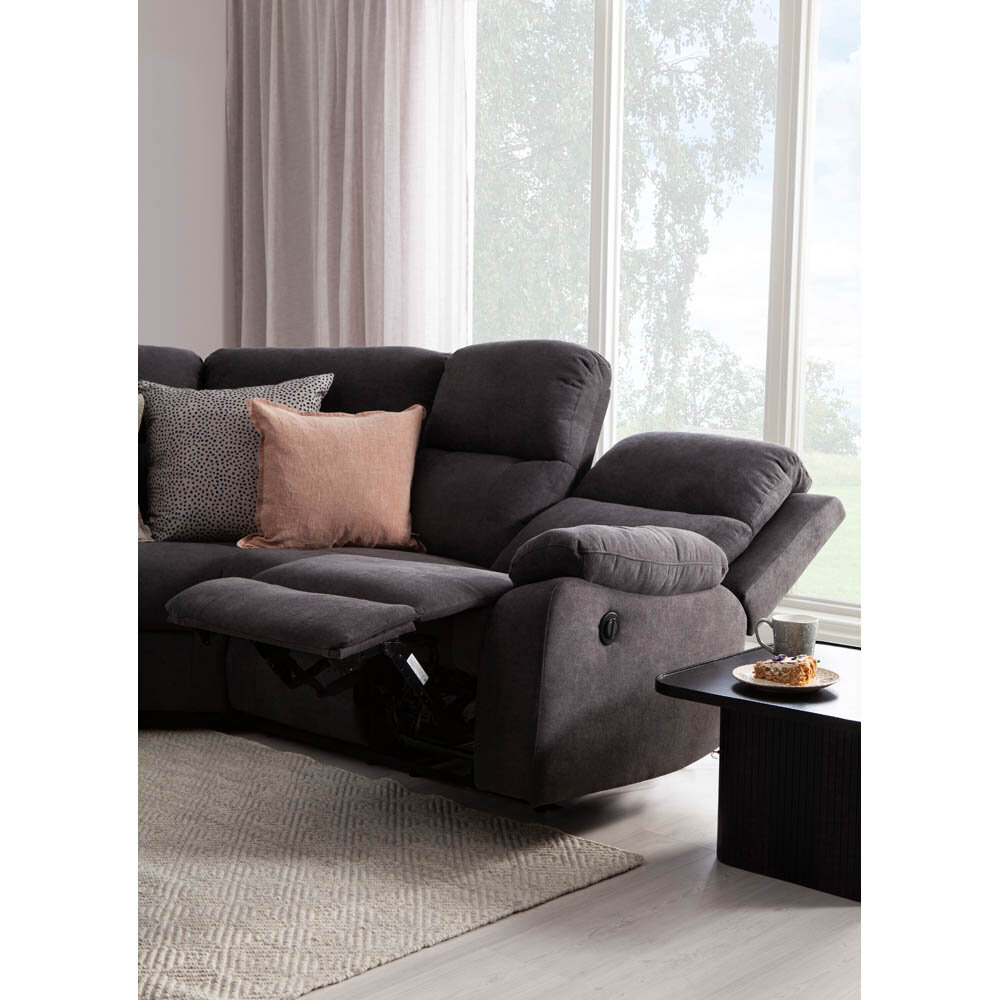 Naxos hörnsoffa med recliners