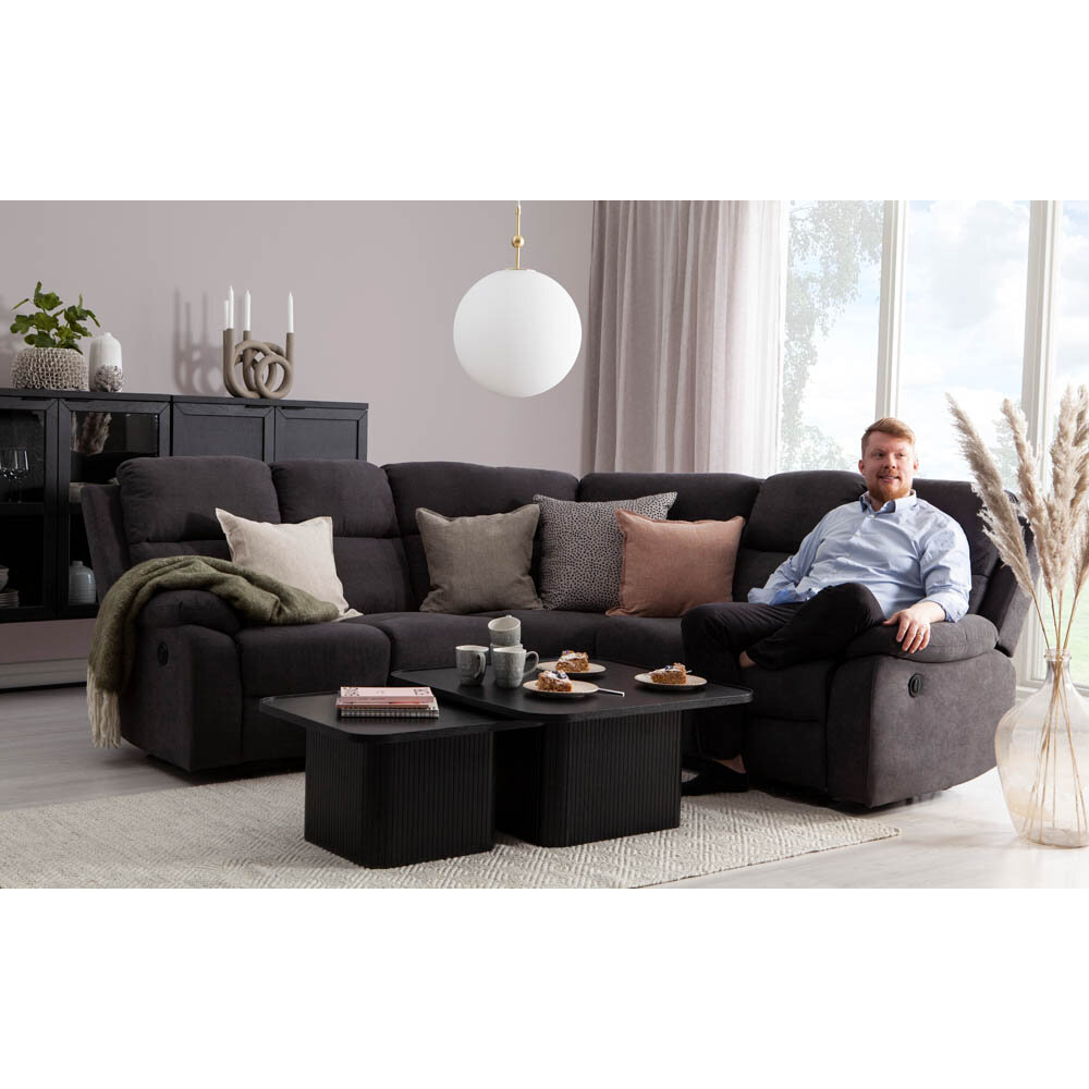 Naxos hörnsoffa med recliners