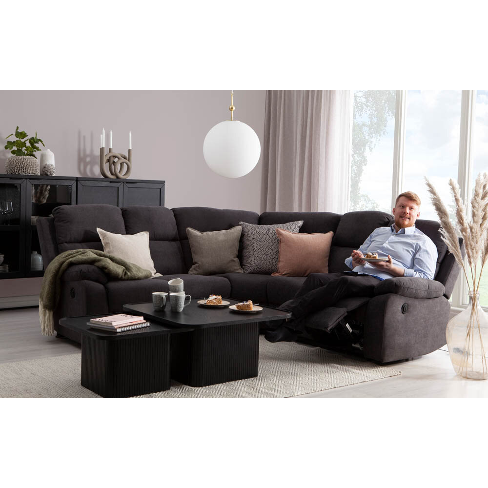 Naxos hörnsoffa med recliners