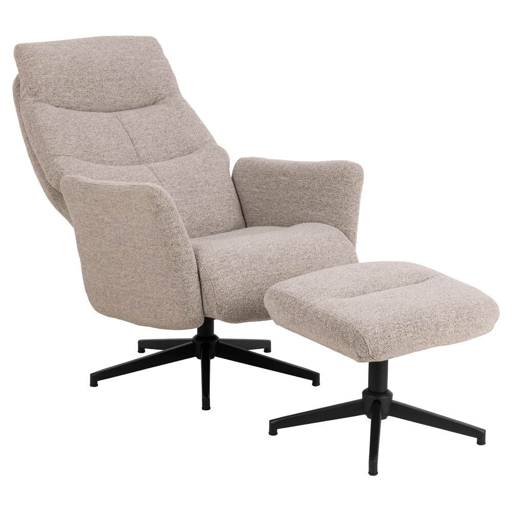 Stay snurrfåtölj med pall beige 2-pack