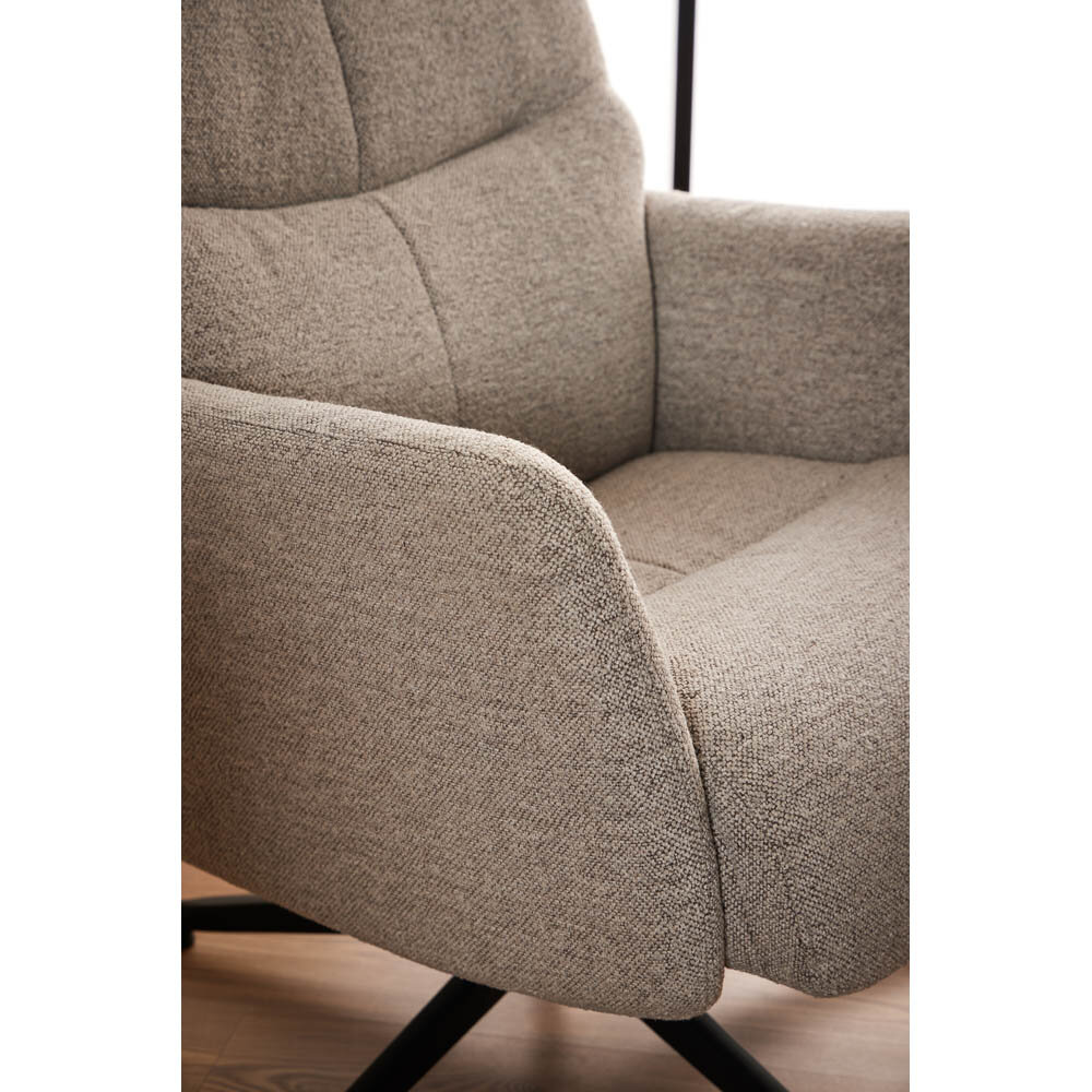 Stay snurrfåtölj med pall beige 2-pack