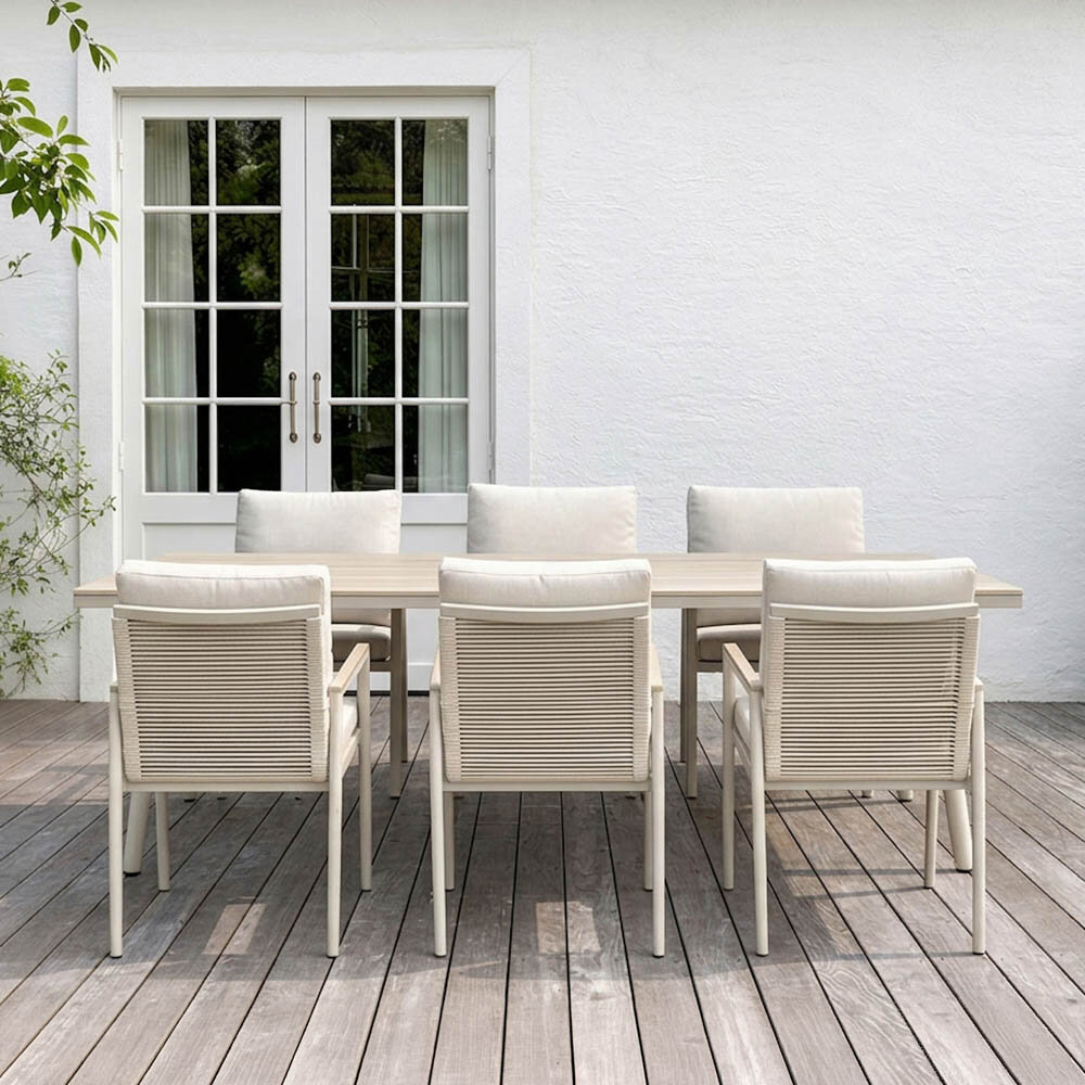 Utegrupp Visby 200 cm och 6 stolar