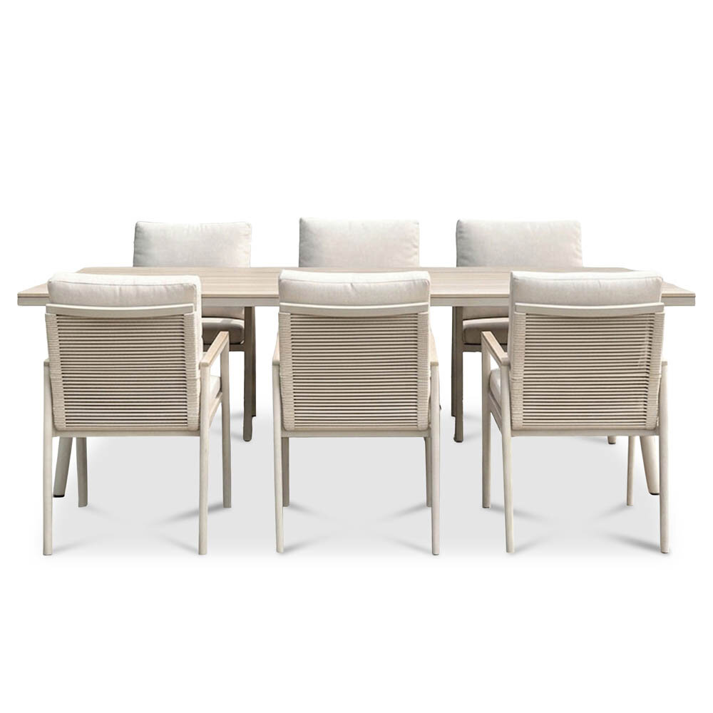 Utegrupp Visby 200 cm och 6 stolar