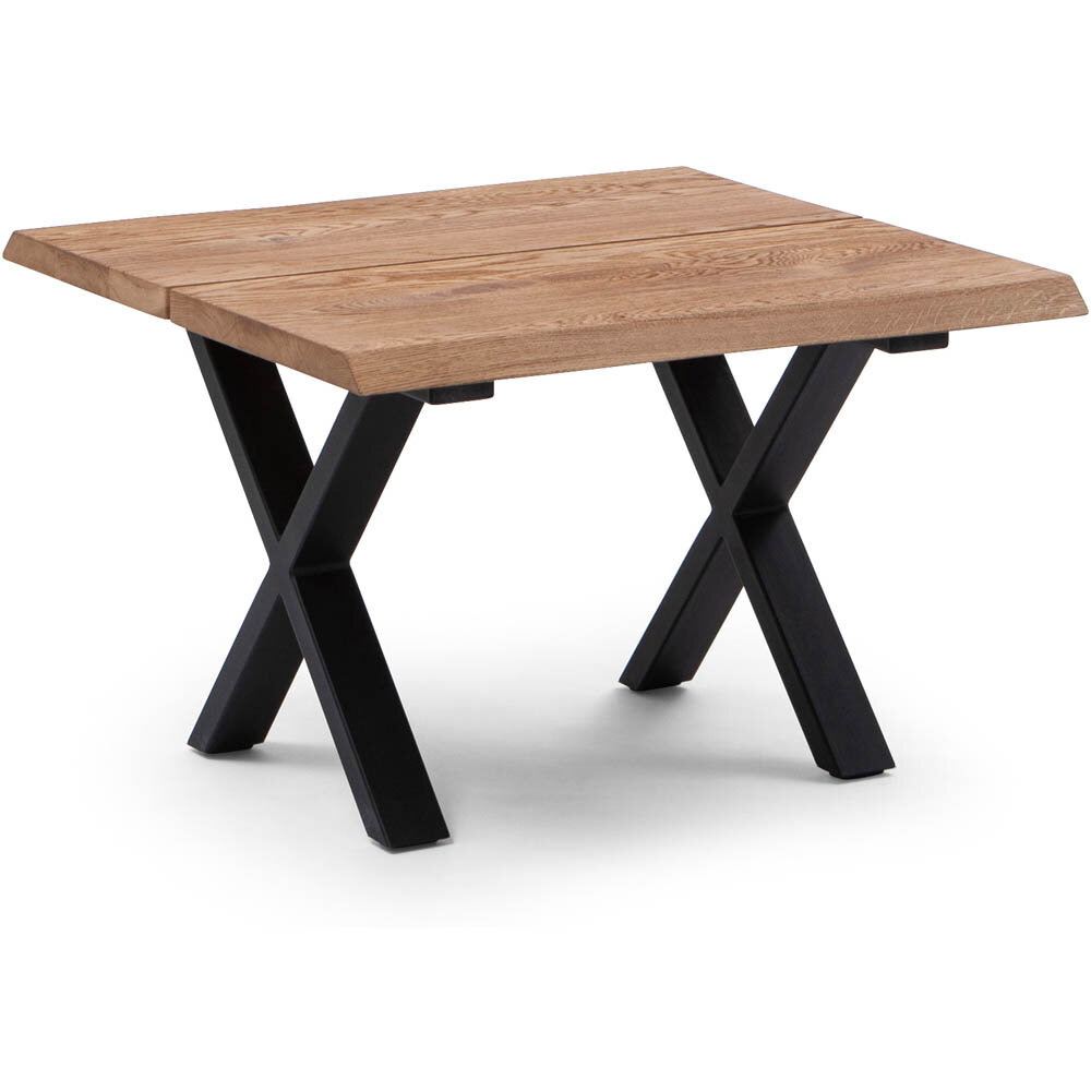 Westville soffbord 70x70 med X-ben