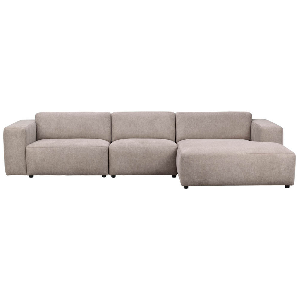 Willard 4-sitssoffa schäslong höger beige