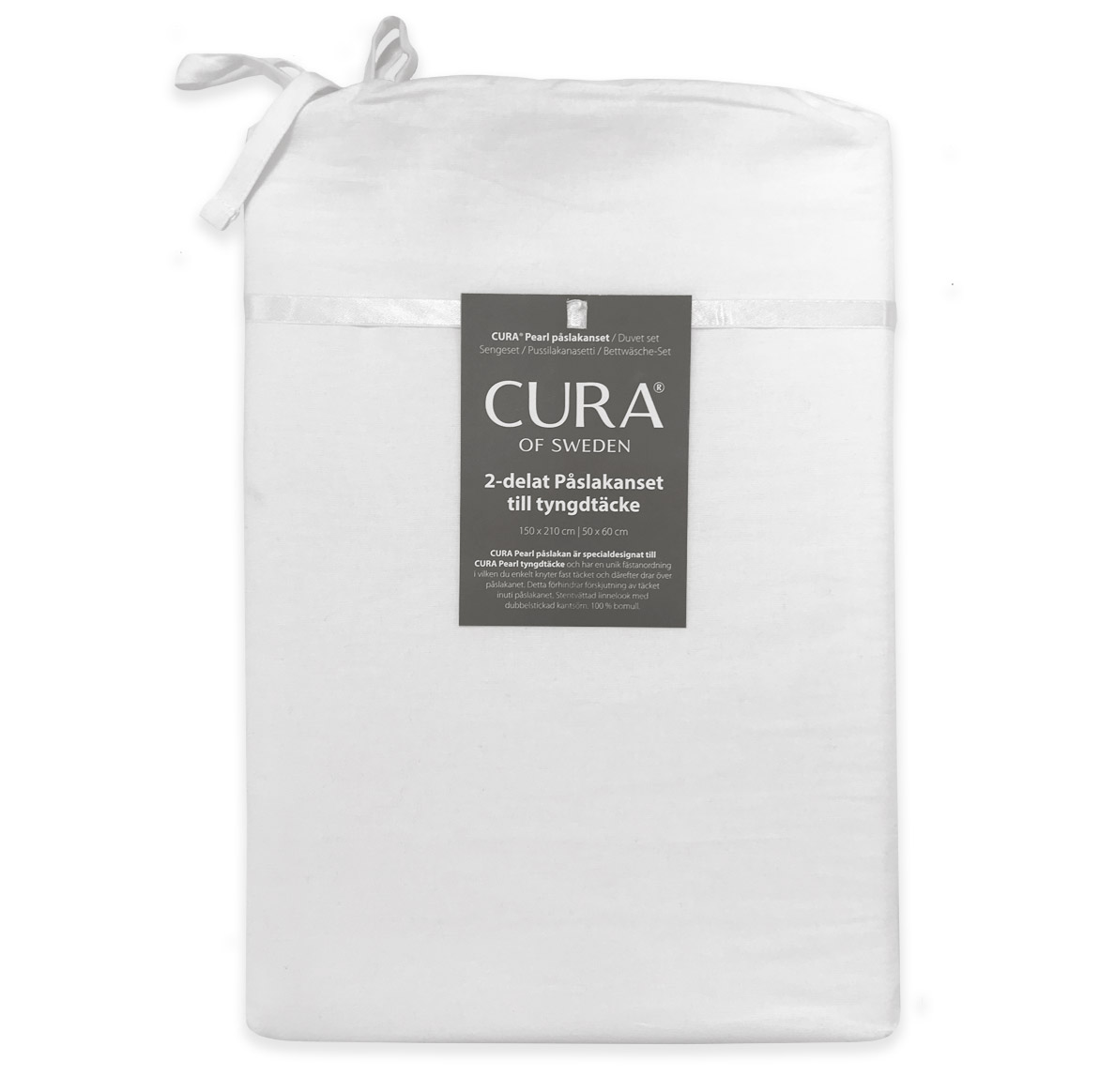 Cura bäddset vit för Cura Pearl tyngdtäcke
