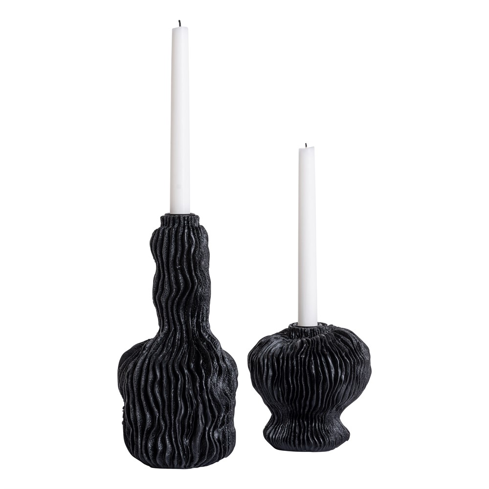 bonnie ljusstake låg svart