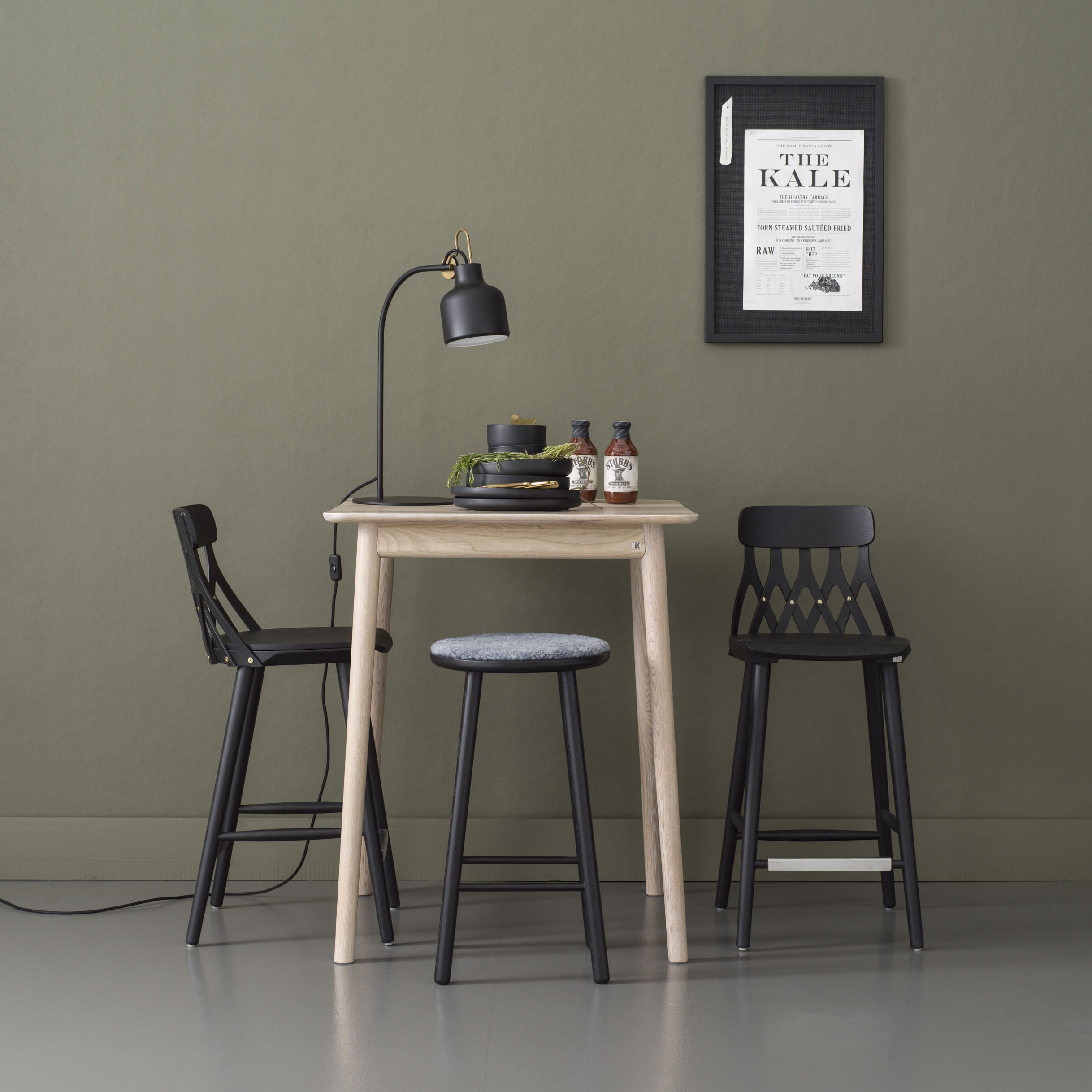 Y5 barstol 74cm Svart
