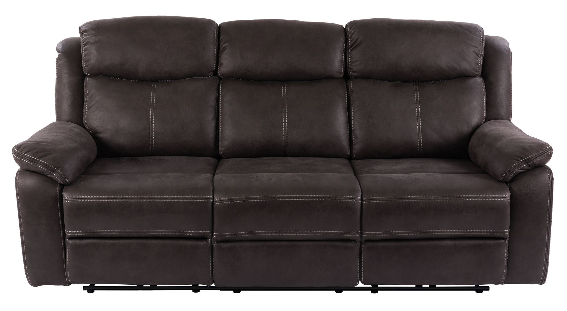 Teddy 3-sits recliner soffa EL Brun