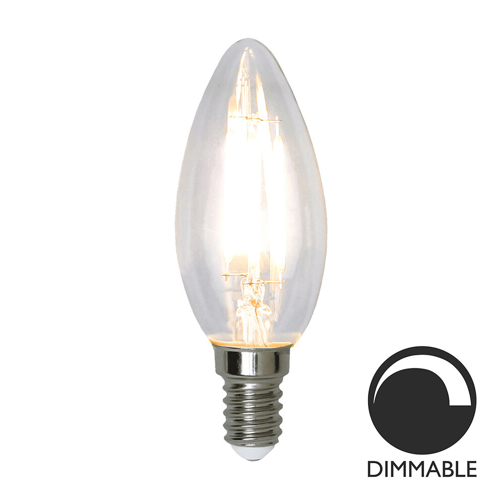 Ljuskälla E14 LED Filament Kron Klar 4,2W