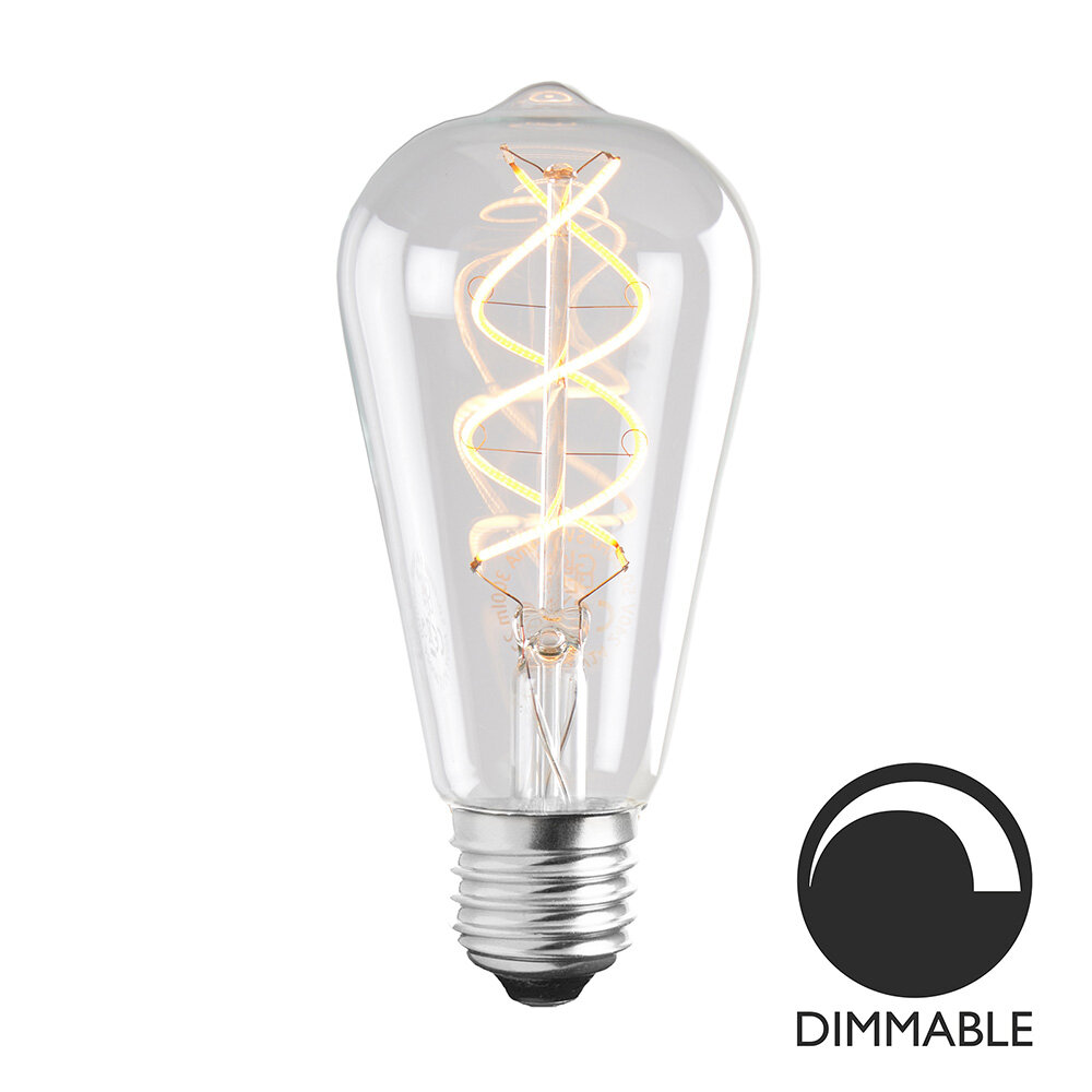 Ljuskälla E27 LED Soft Filament Uniterm Klar 5W