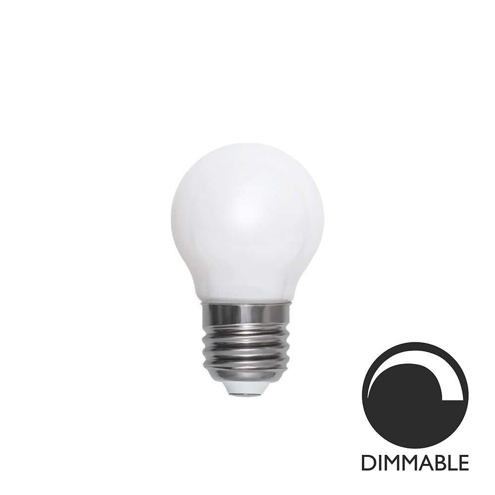 Ljuskälla E27 LED Filament Glob Opal 45 mm 4,5W