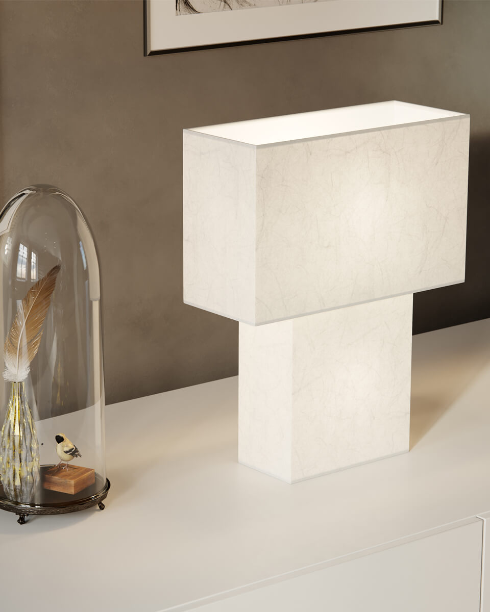 iSquare bordslampa vit
