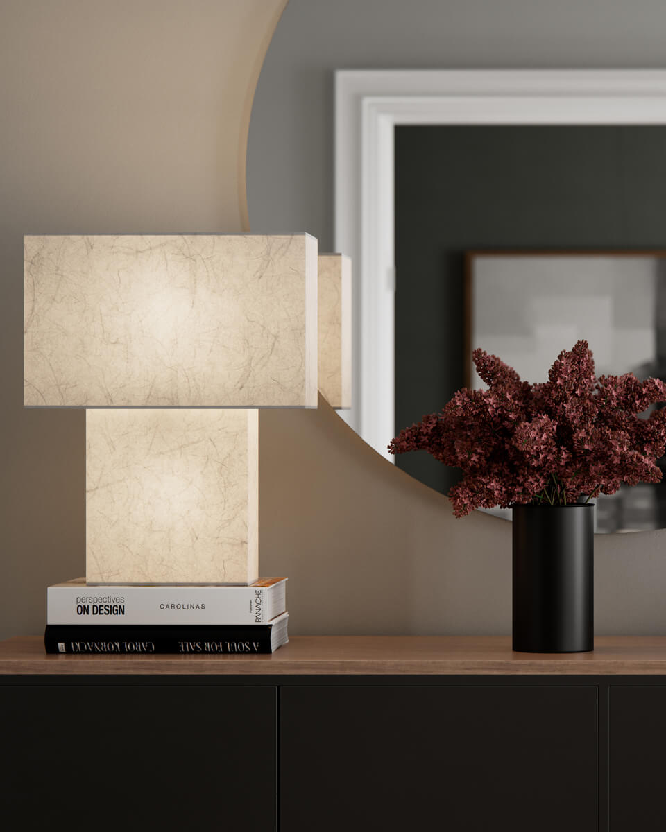 iSquare bordslampa vit