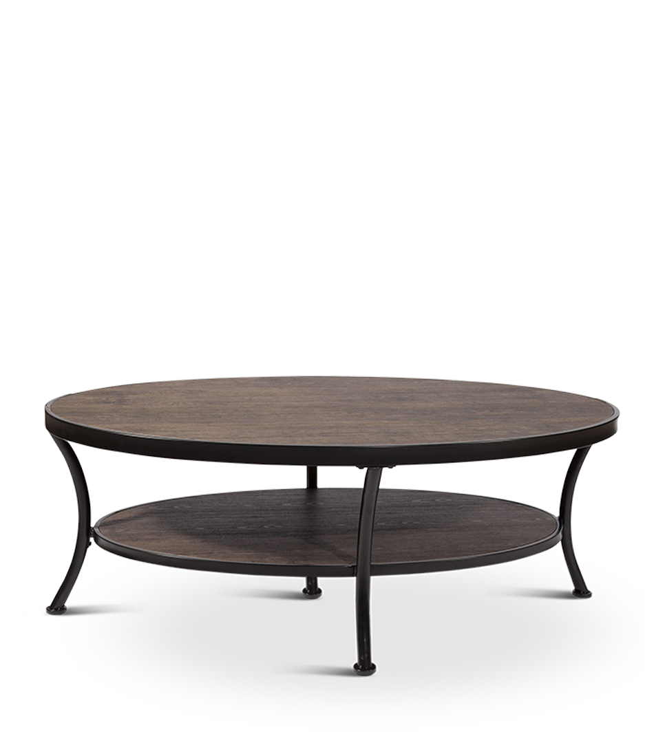 Manilla soffbord oval