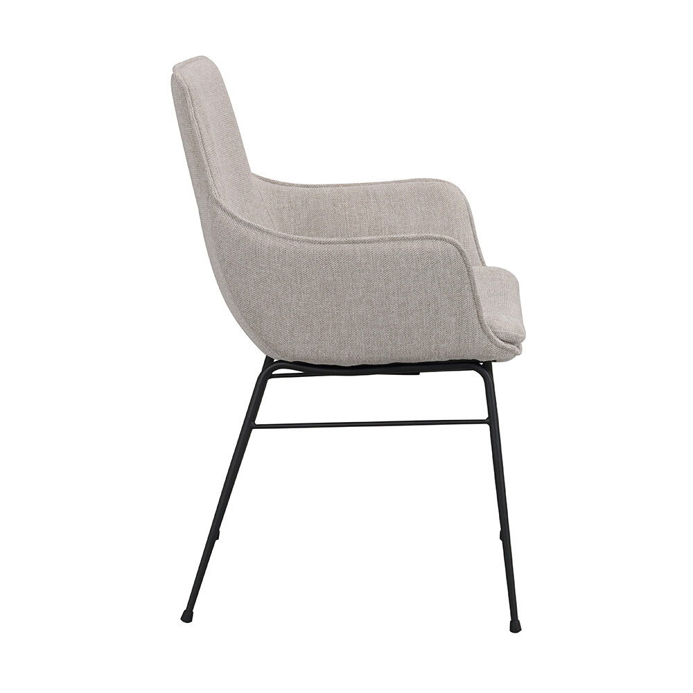 Lowell karmstol i tyg