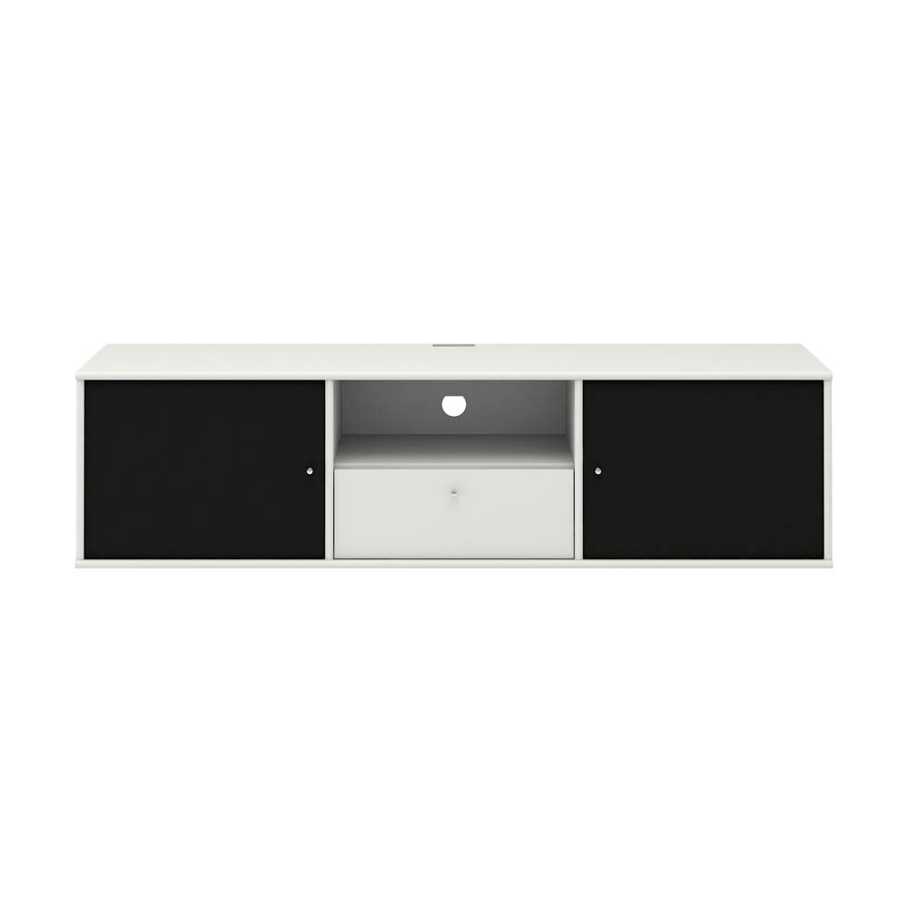 Mistral TV-bänk med tygdörrar/låda 161 cm