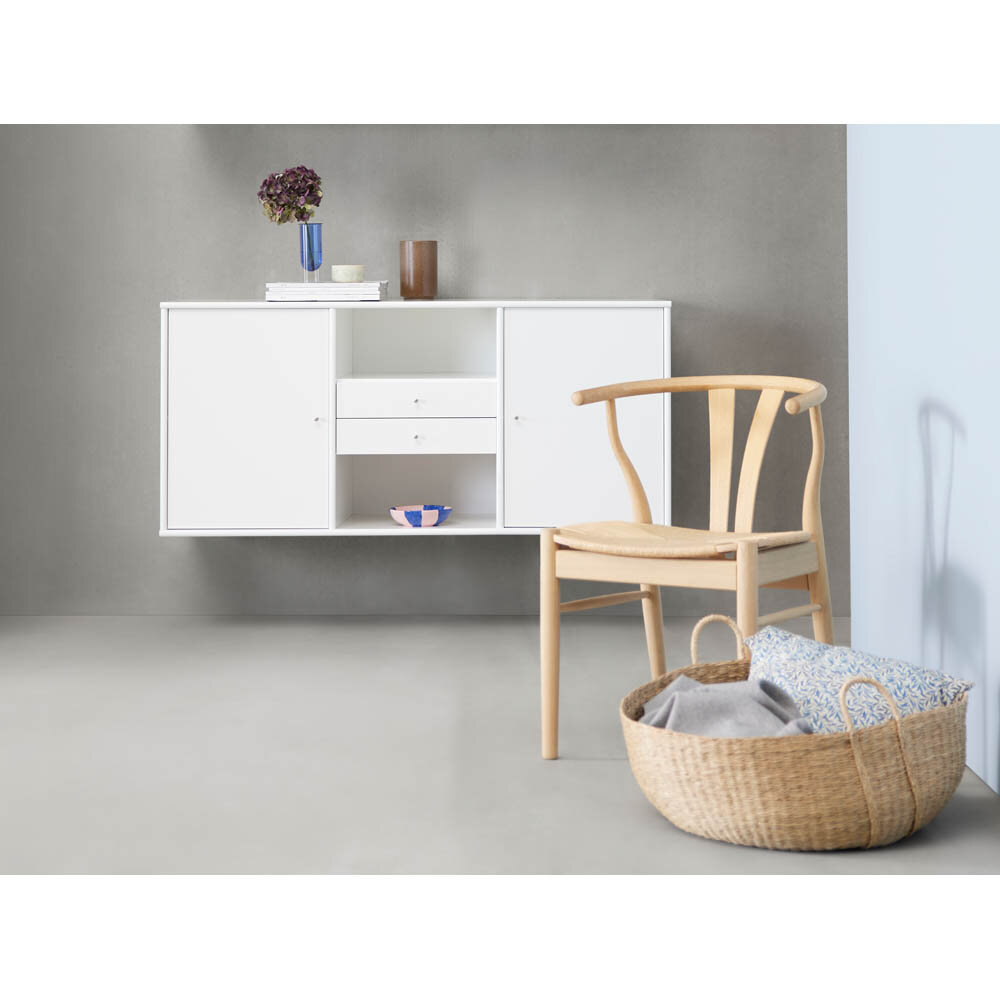 Mistral sideboard med skåp/lådor 133 cm vit