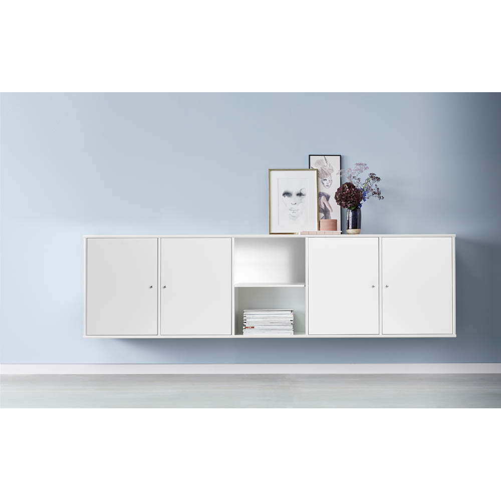 Mistral sideboard med skåp/hylla 220 cm vit