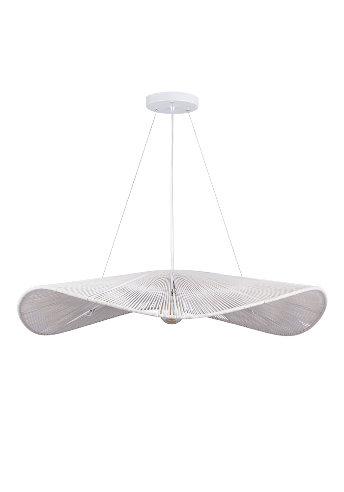 Monstera D115 bomull cream