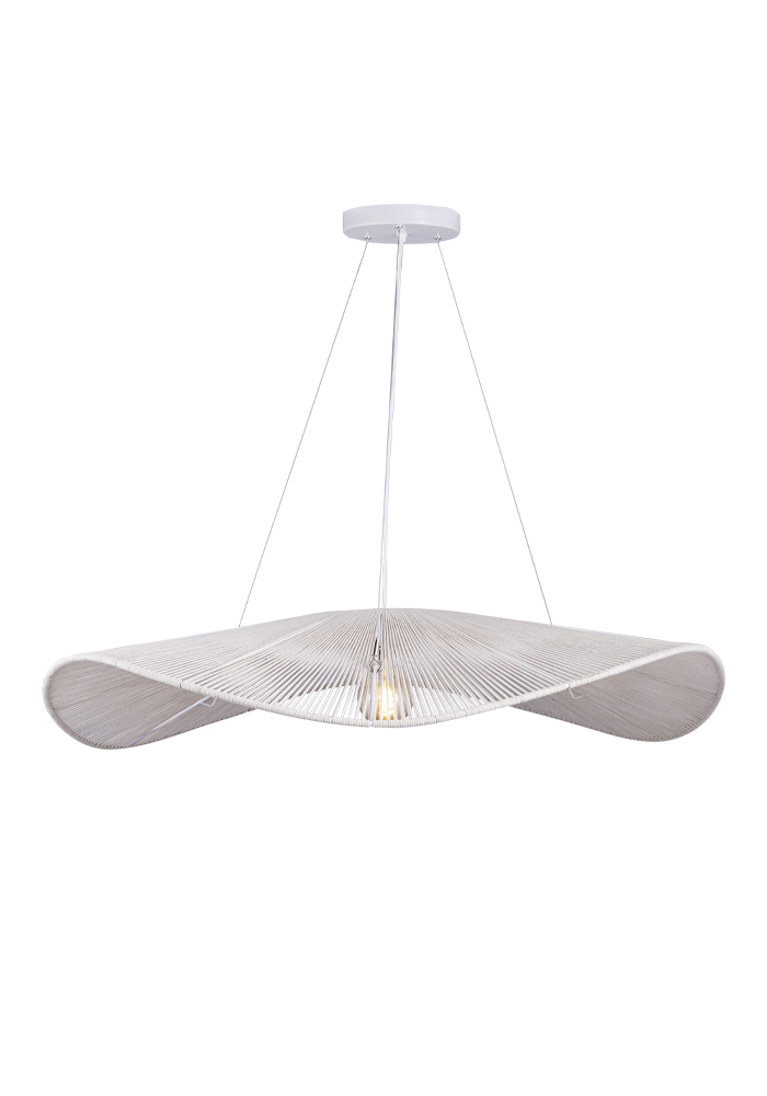 Monstera D115 bomull cream