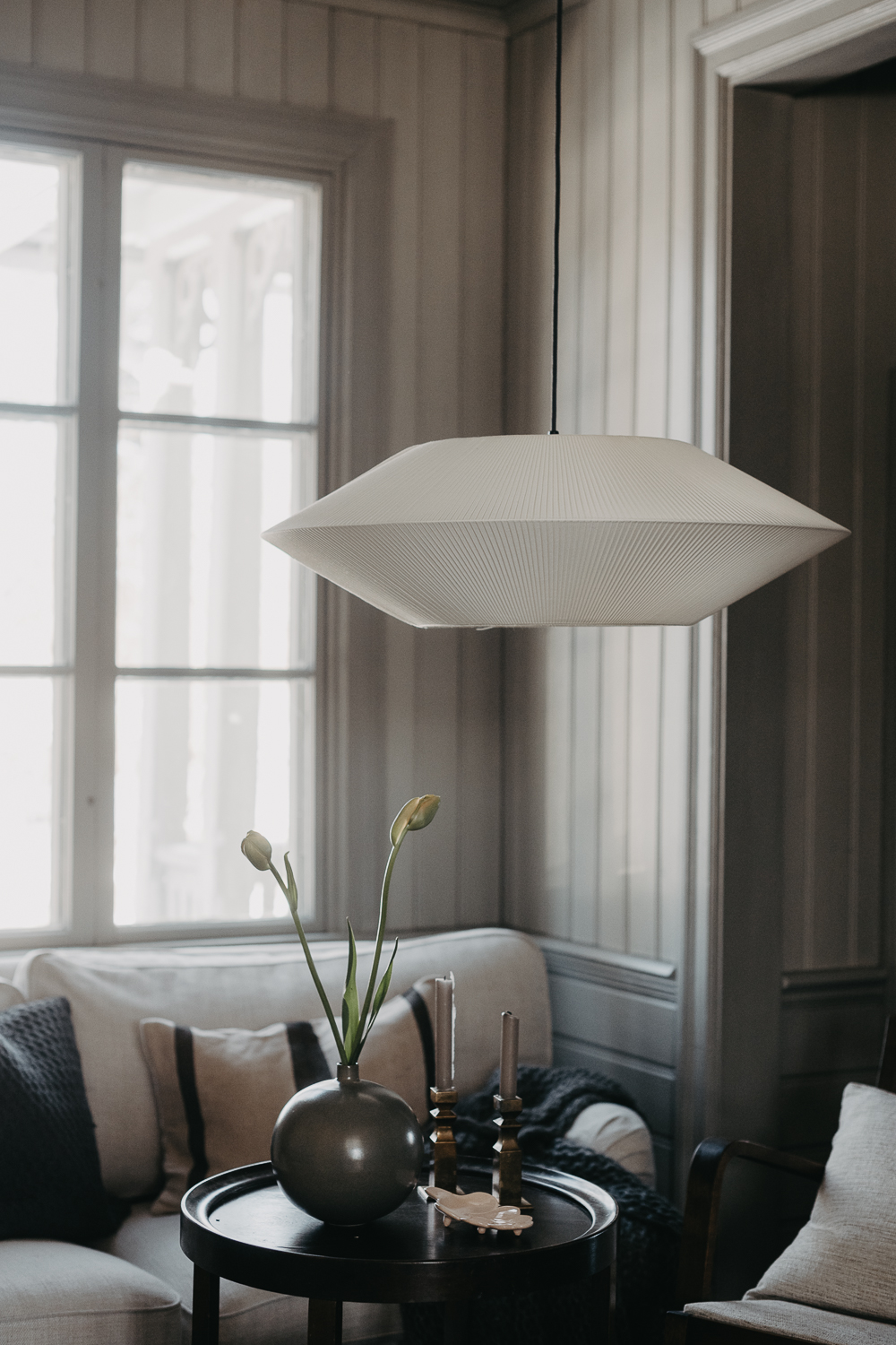 Pollux D75 plisserad off-white